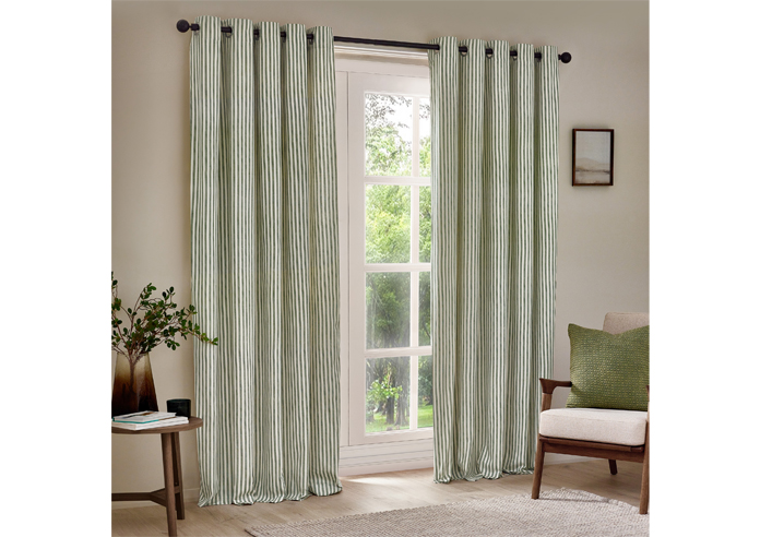 Hebden Eyelet, Forest Green - Ready Made Curtains - Image 7